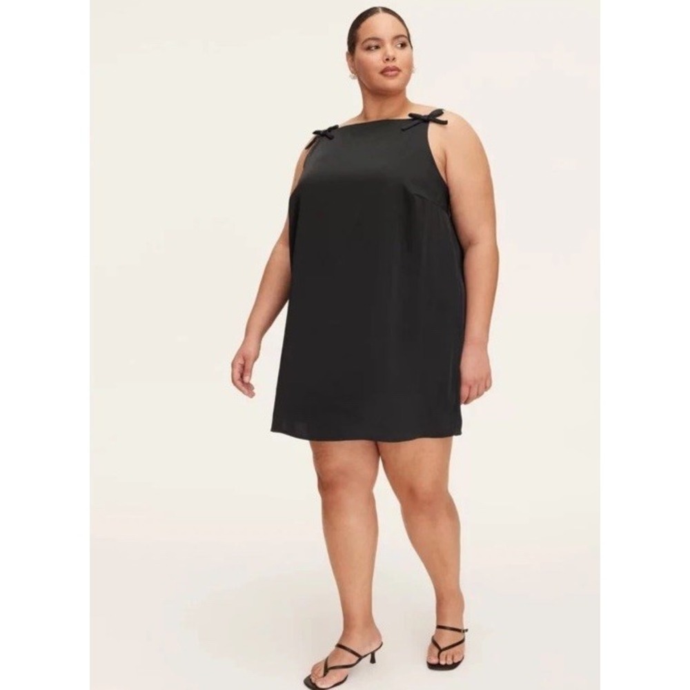 Women's 2X 90s Mini Tank Shift Dress -‎ kate spade new york Black Cocktail NWT
